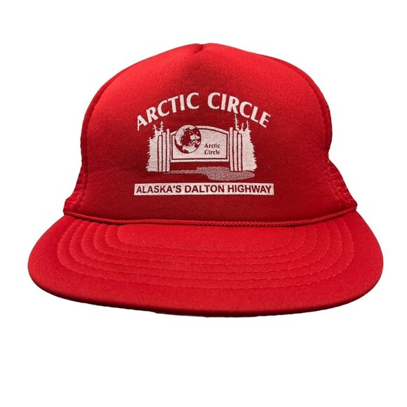 Alaska Arctic Circle Dalton Highway Vintage Snapback Mesh Trucker Hat Cap Retro - Picture 1 of 9